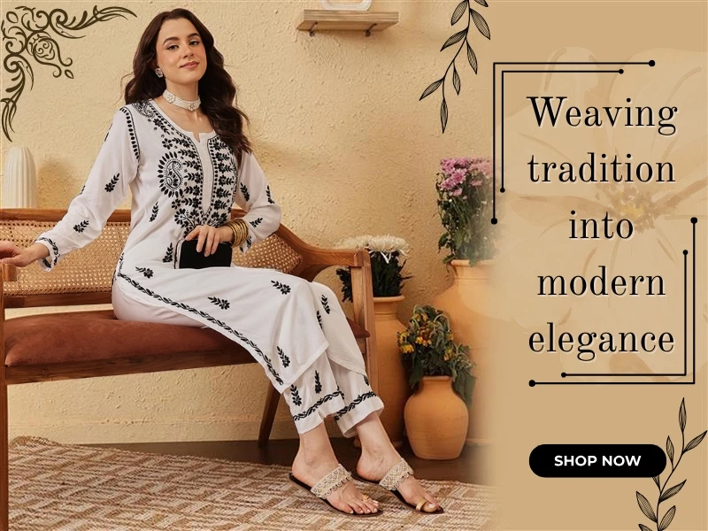 Adachikan Chikankari Kurti