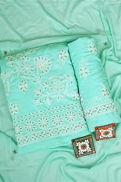 Chikan Unstitched Suit Sets for Personalised Fashion